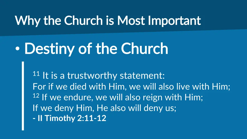 why the church is most important why the church 2