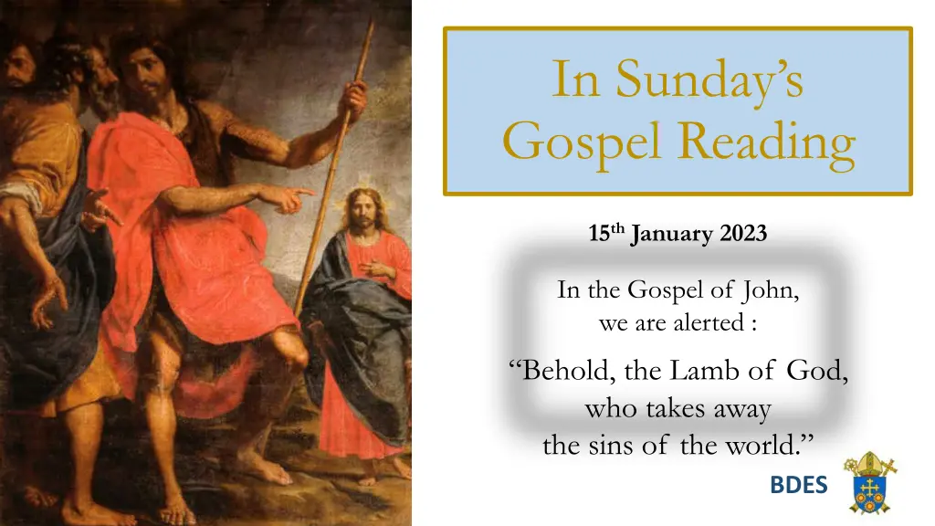 in sunday s gospel reading