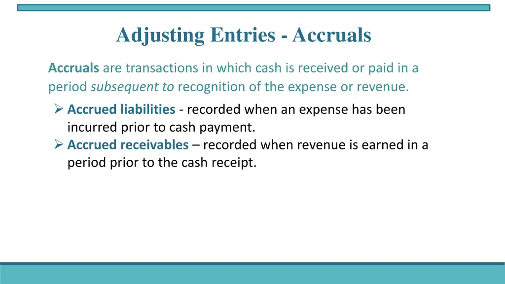 adjusting entries accruals