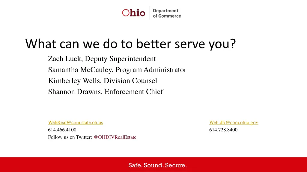 what can we do to better serve you zach luck