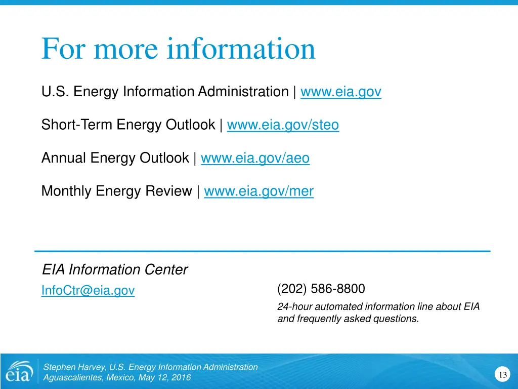 for more information