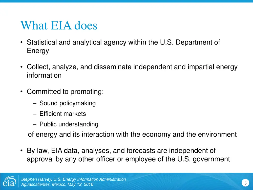 what eia does