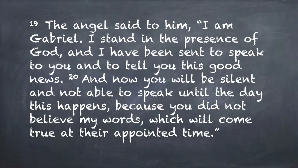 19 19 the angel said to him i am gabriel i stand
