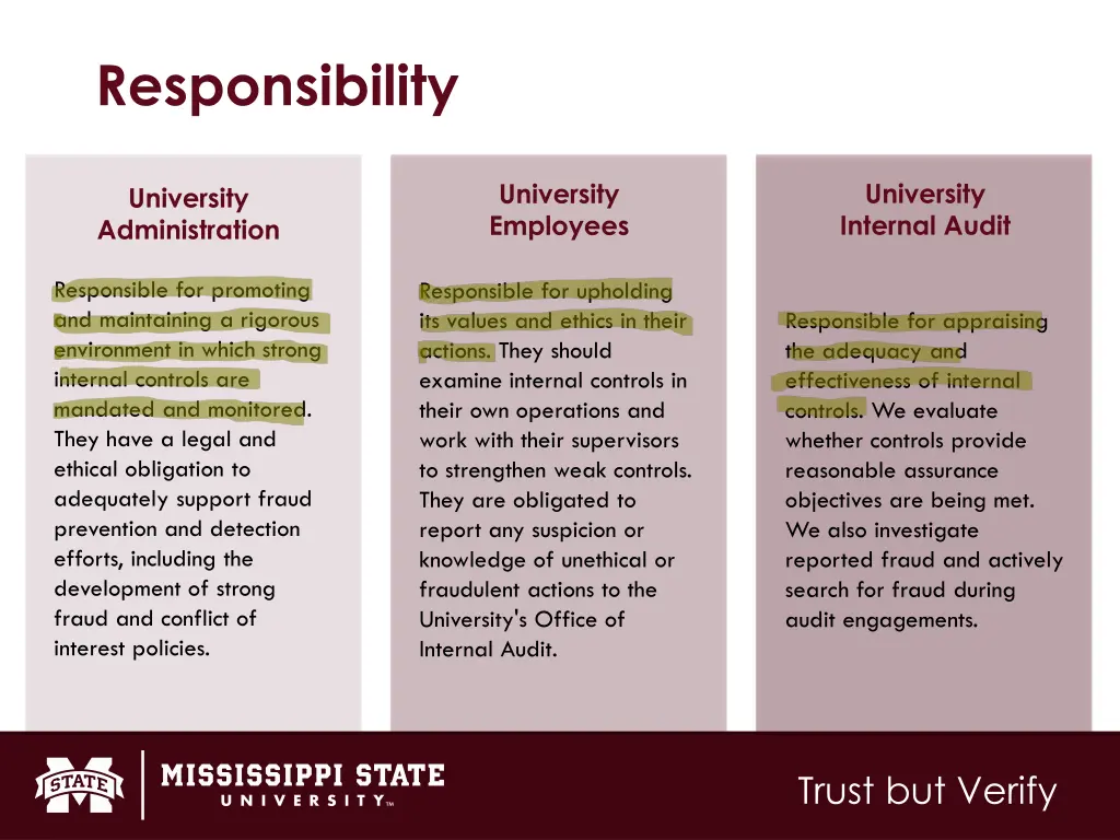 responsibility