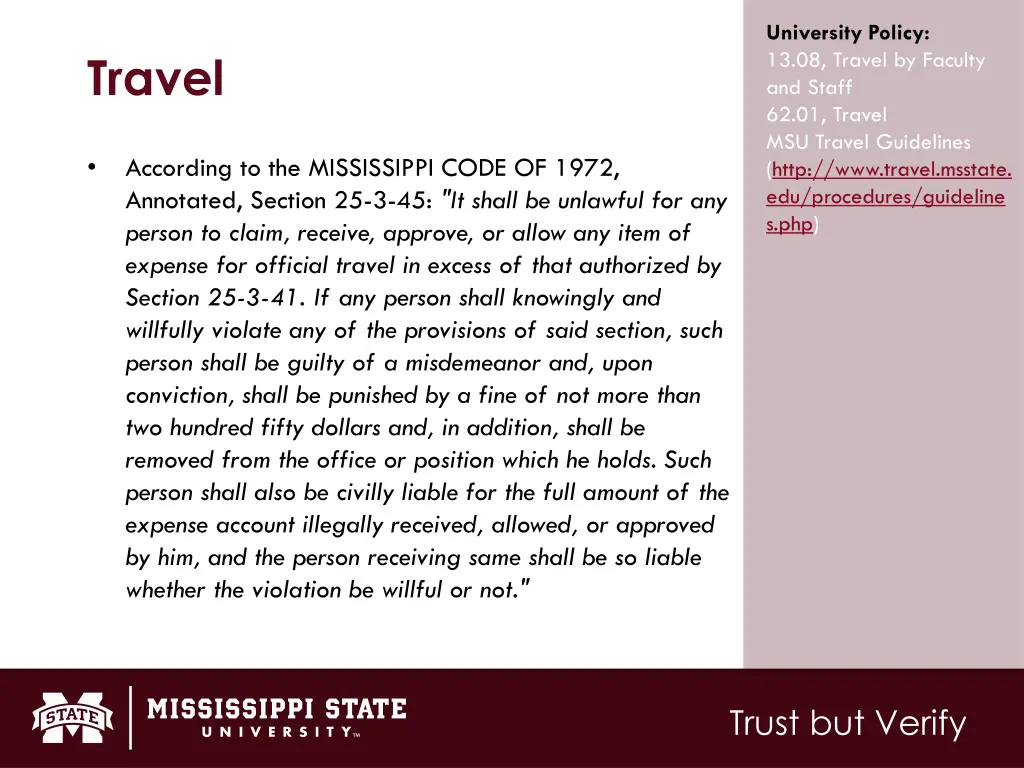 university policy 13 08 travel by faculty