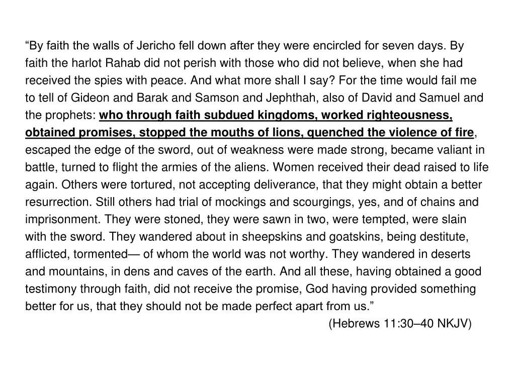 by faith the walls of jericho fell down after