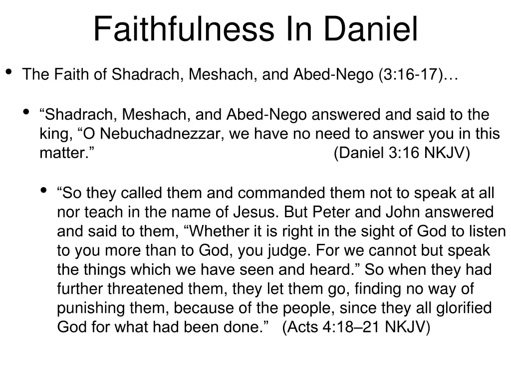 faithfulness in daniel the faith of shadrach