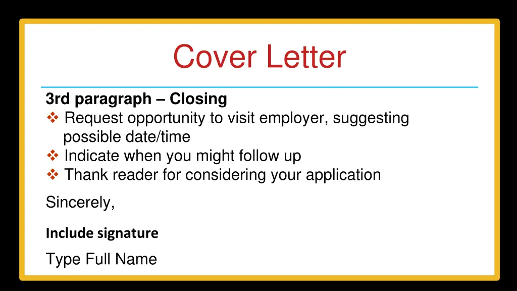 cover letter 1