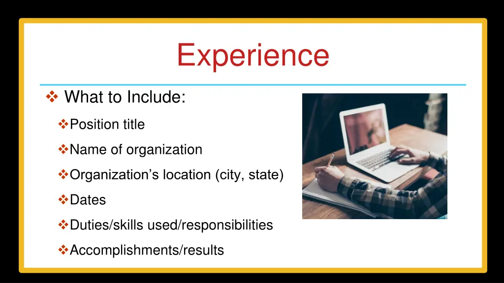 experience 1