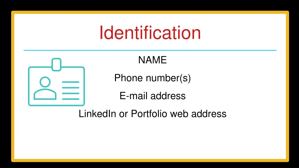 identification