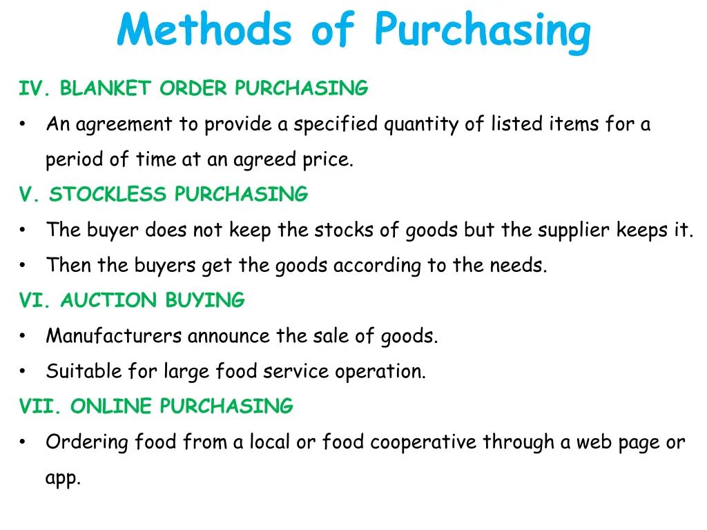 methods of purchasing 2