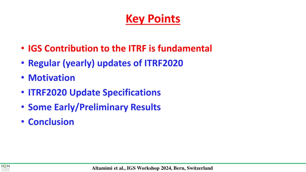 key points