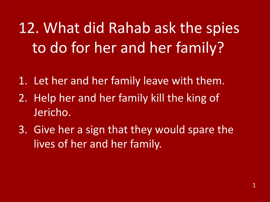 12 what did rahab ask the spies
