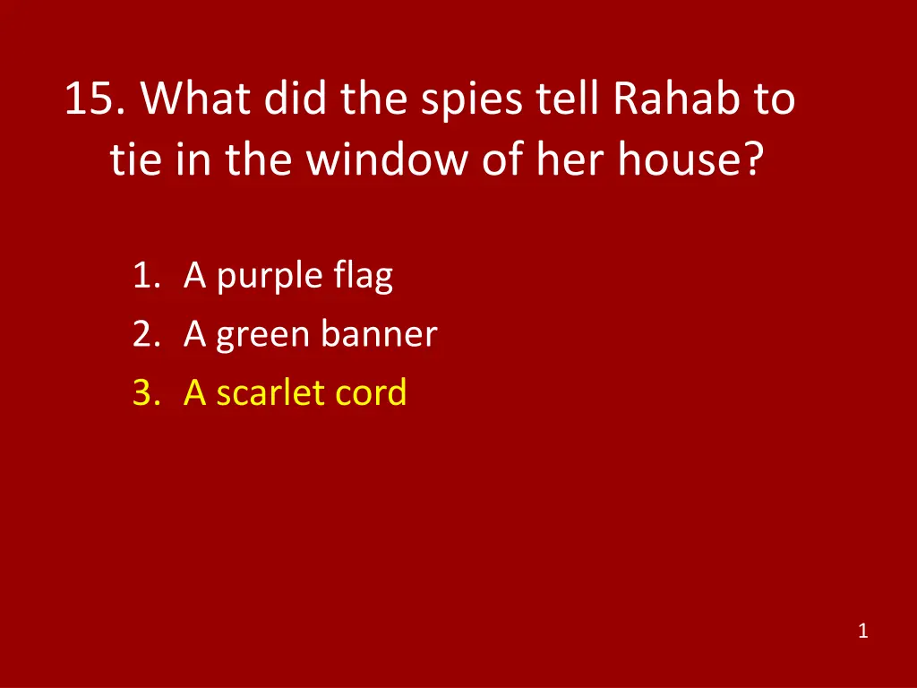 15 what did the spies tell rahab 1
