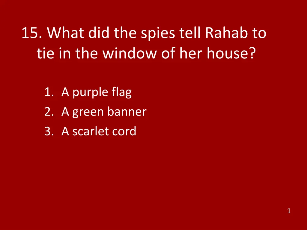 15 what did the spies tell rahab