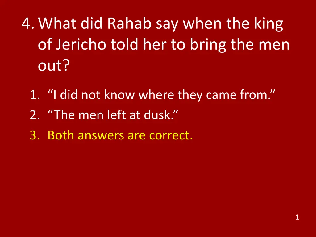 4 what did rahab say when the king of jericho 1