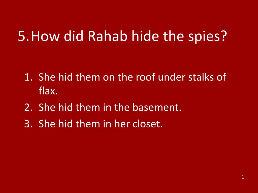 5 how did rahab hide the spies