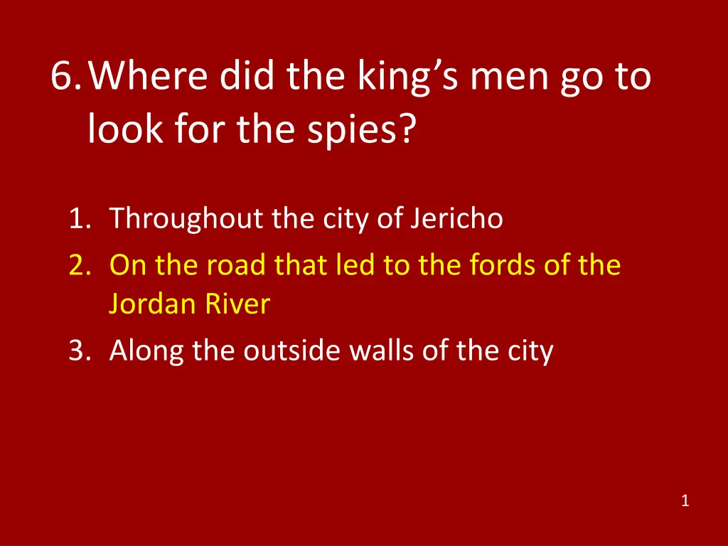 6 where did the king s men go to look 1