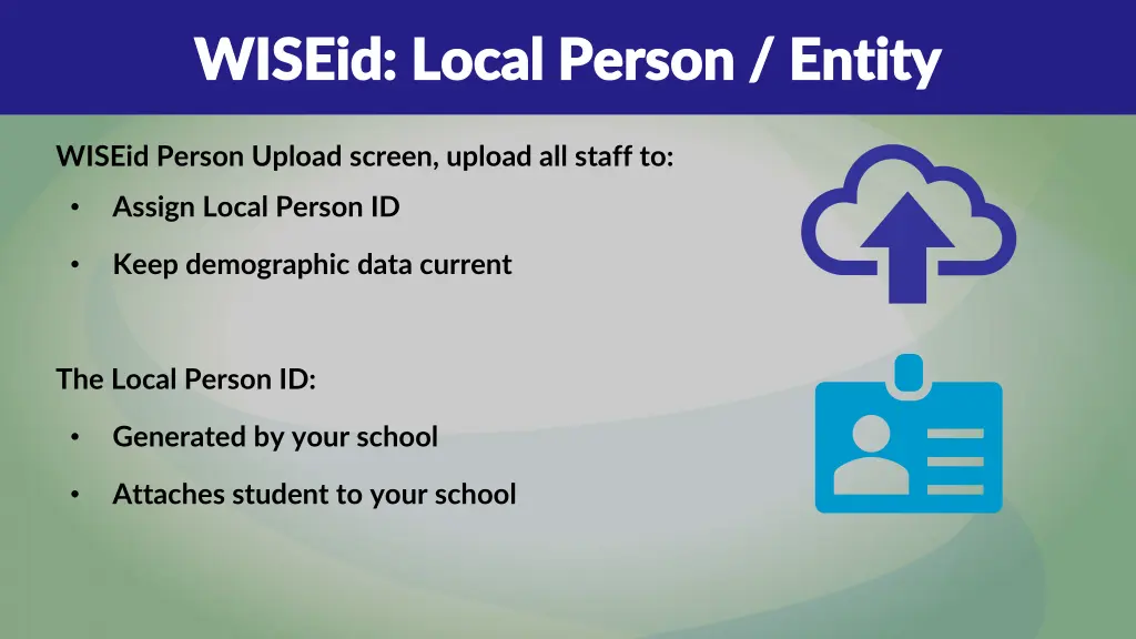 wiseid local person entity wiseid local person