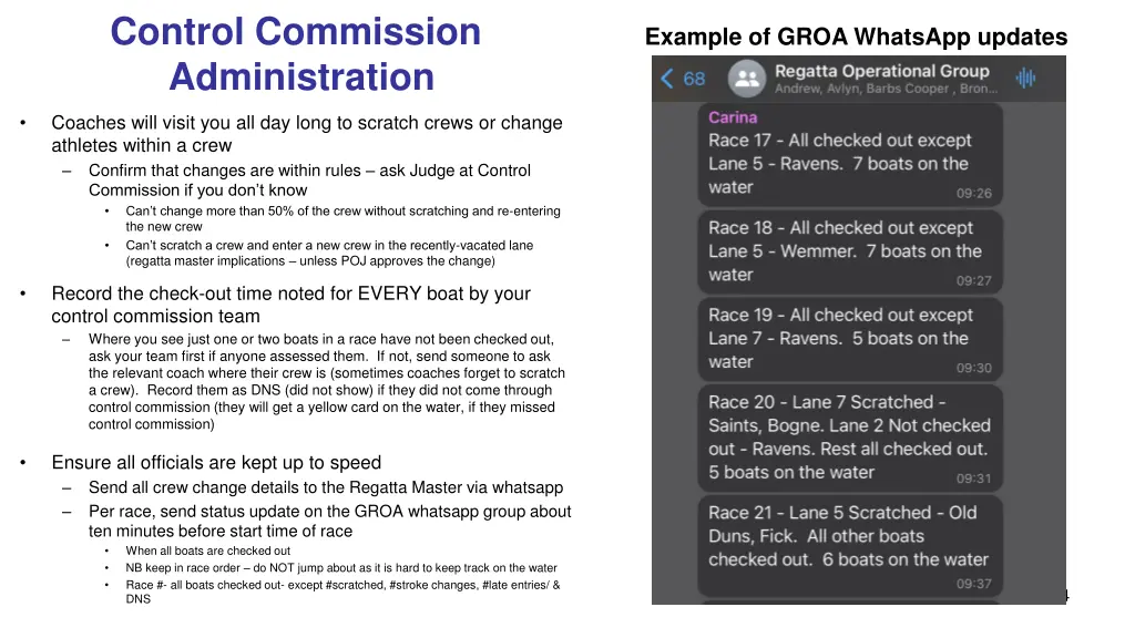 control commission administration