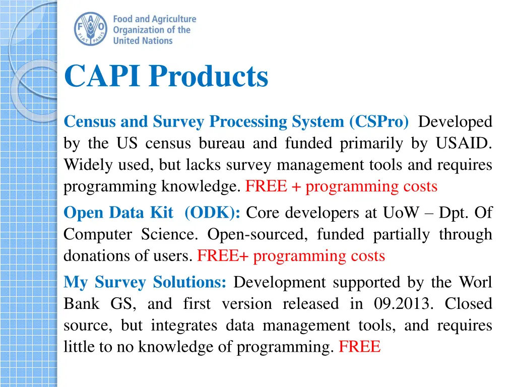 capi products