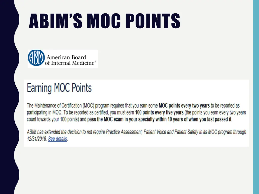 abim s moc points