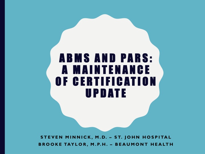 abms and pars abms and pars a a maintenance