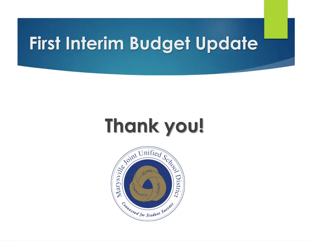 first interim budget update