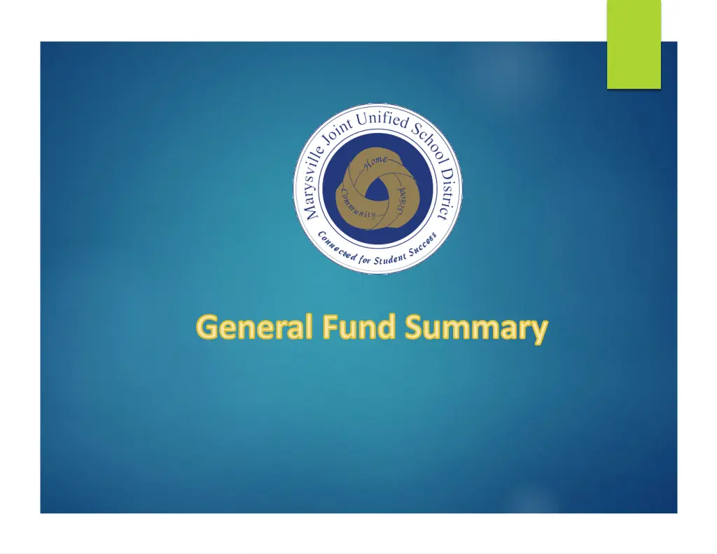 general fund summary