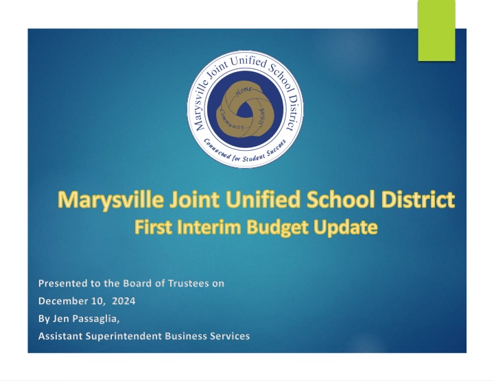 marysville joint unified school district first