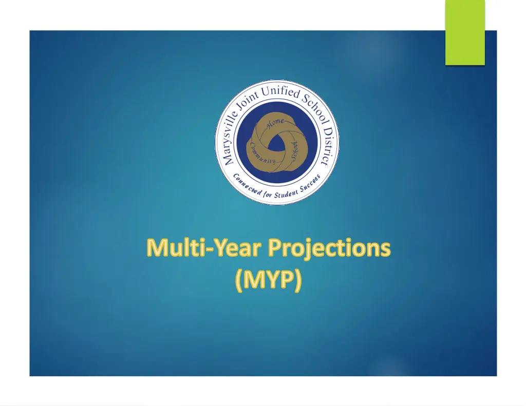 multi year projections myp