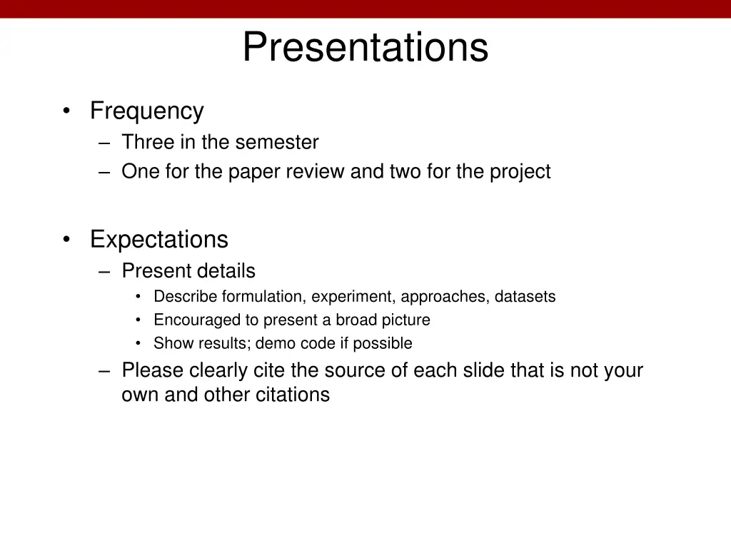 presentations