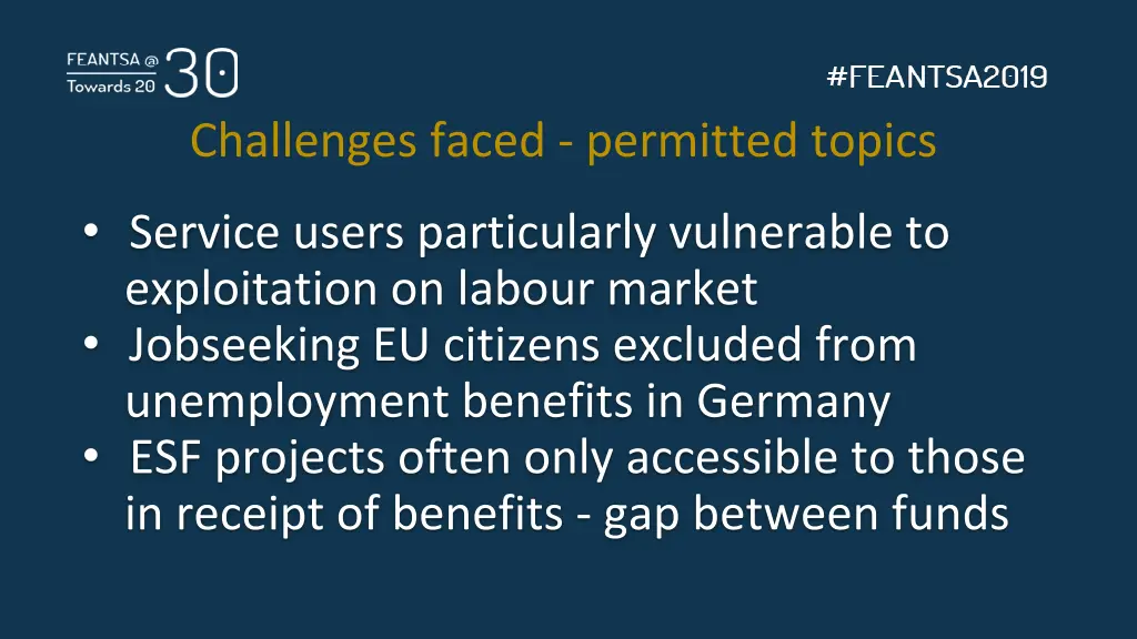 challenges faced permitted topics 1