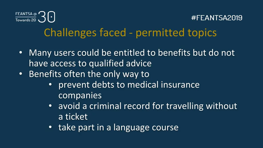 challenges faced permitted topics 2
