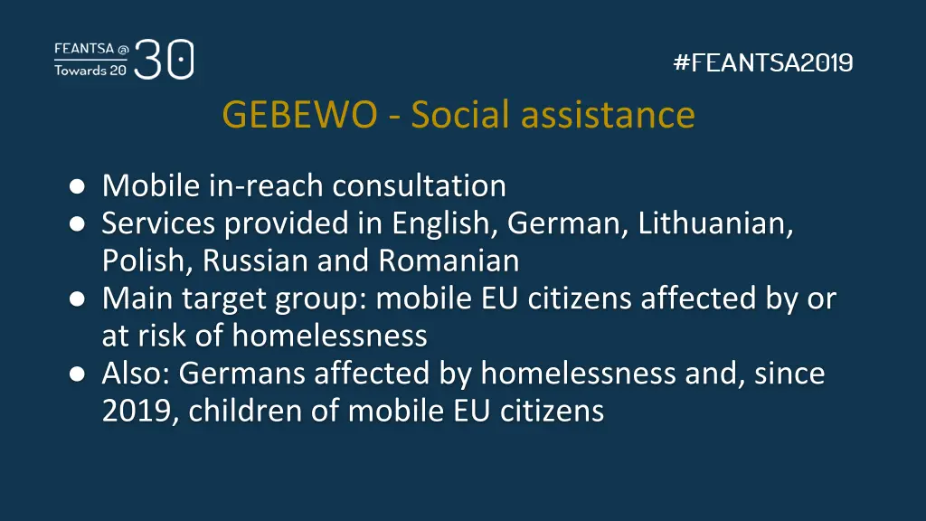 gebewo social assistance