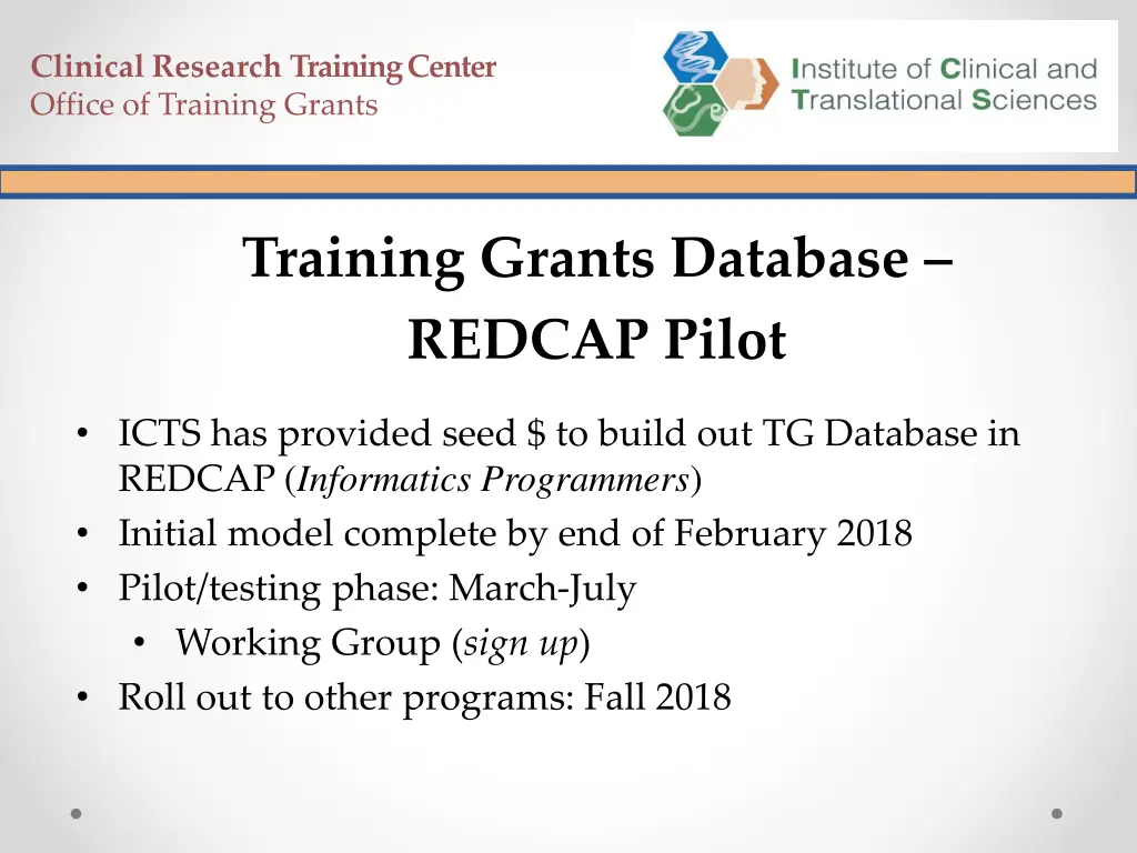 clinical research training center office 4