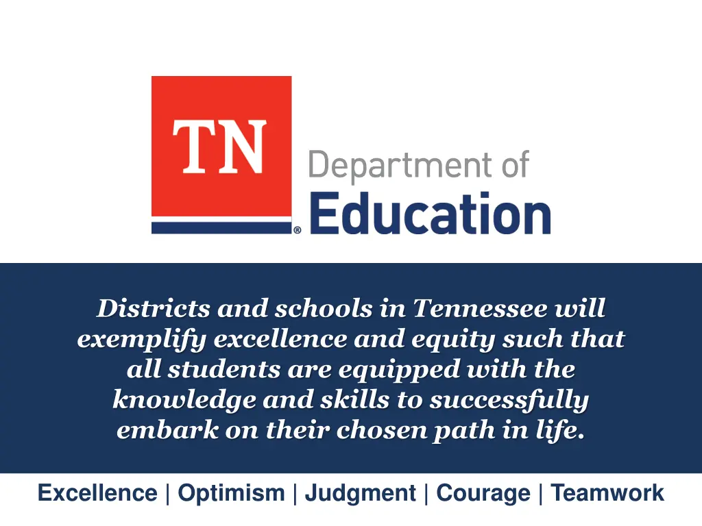 districts and schools in tennessee will exemplify