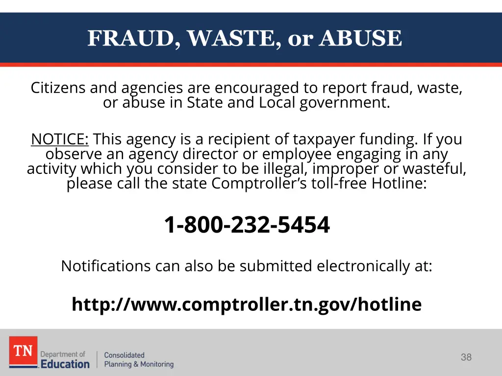 fraud waste or abuse