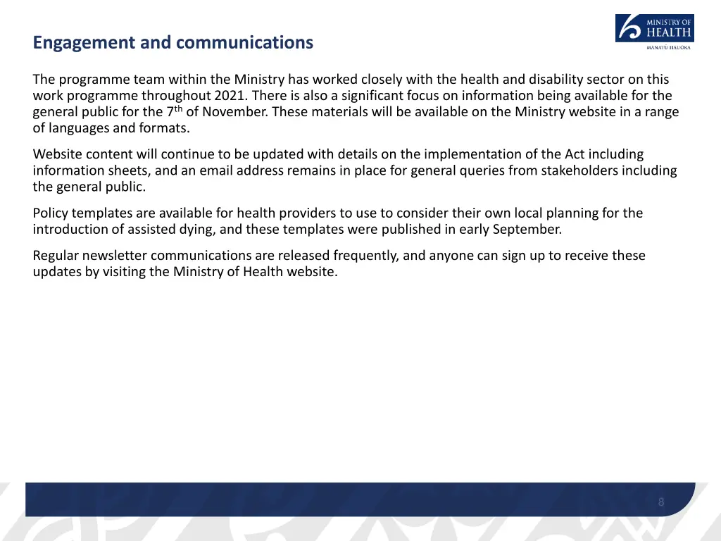 engagement and communications