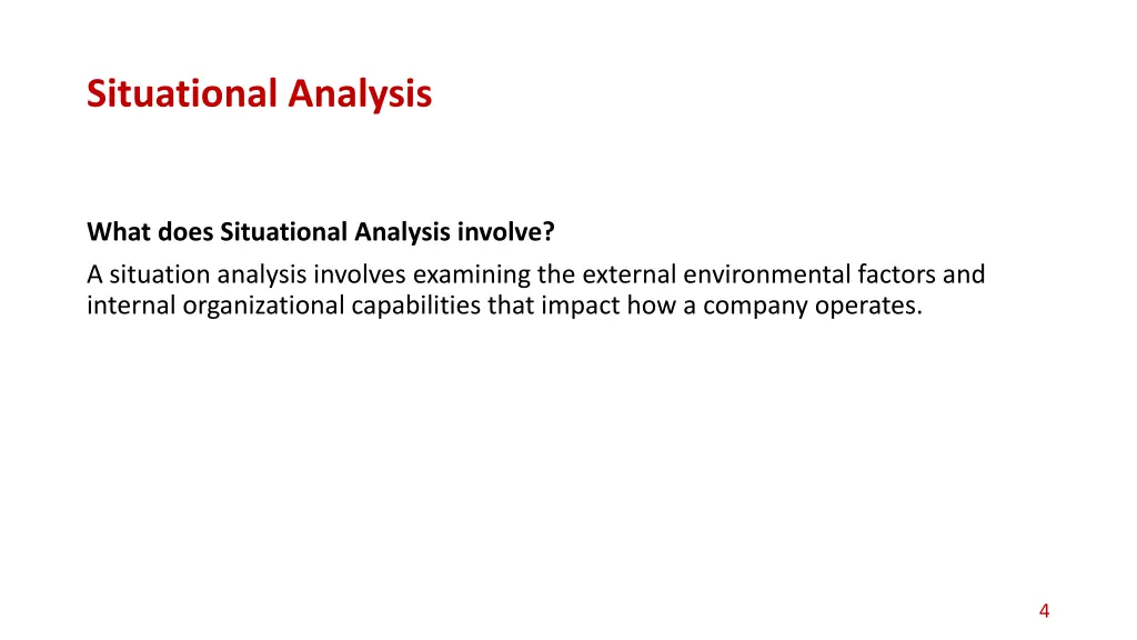situational analysis 1