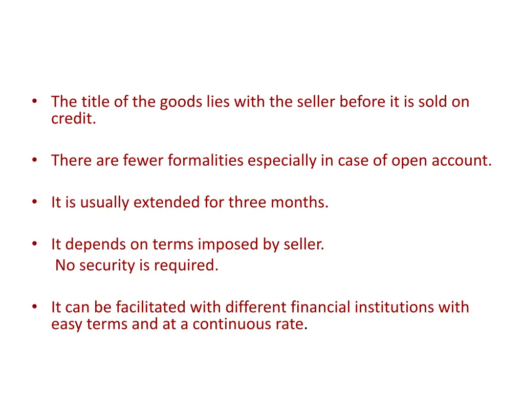 the title of the goods lies with the seller
