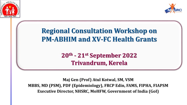 regional consultation workshop on pm abhim
