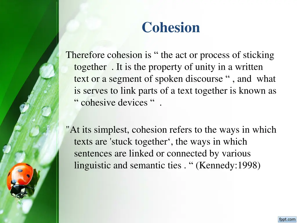 cohesion 1