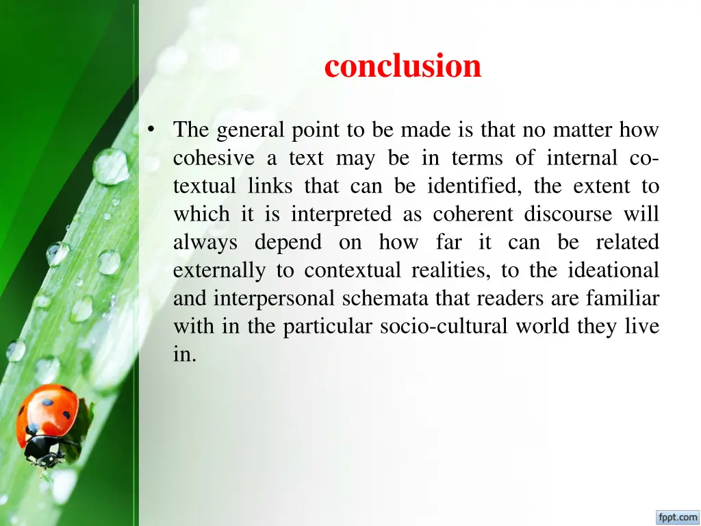 conclusion