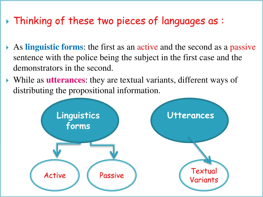 thinking of these two pieces of languages as