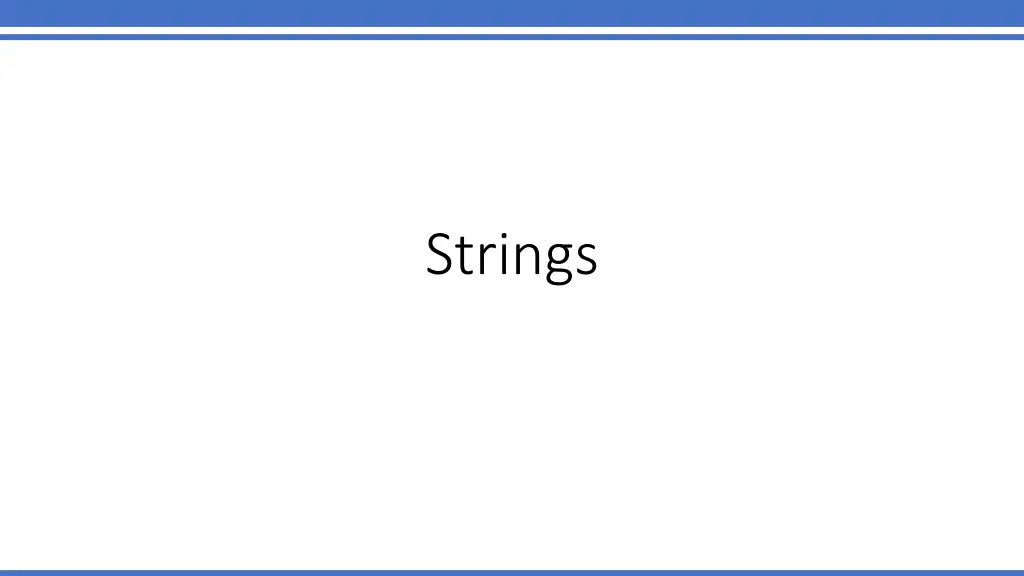 strings