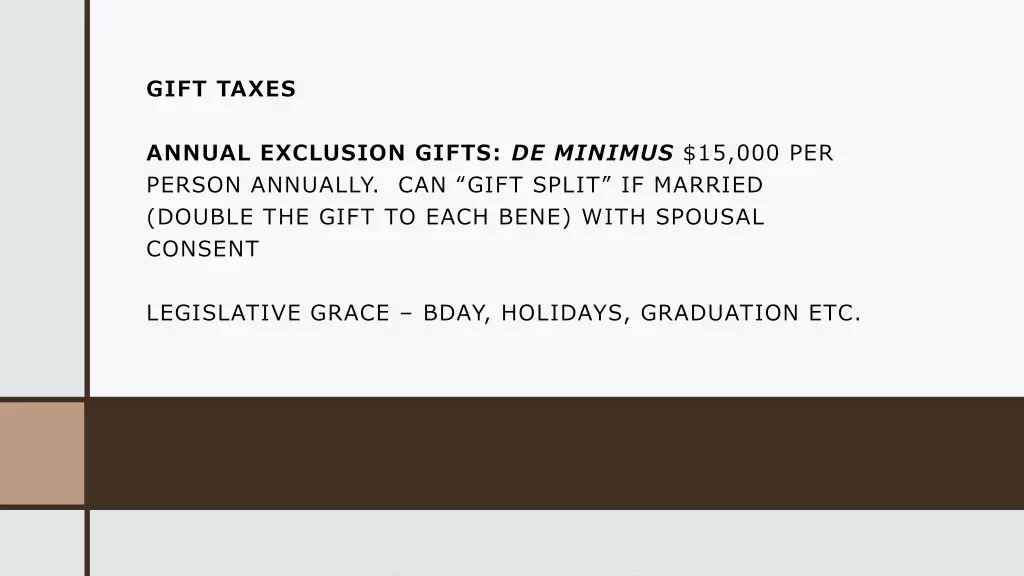 gift taxes