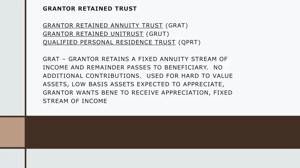 grantor retained trust