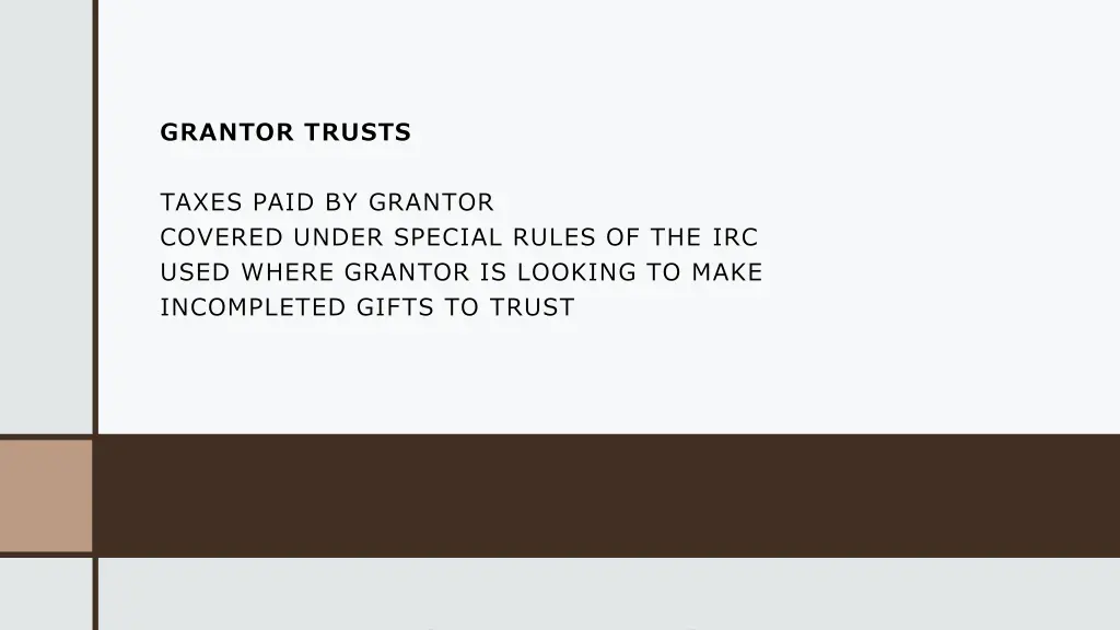 grantor trusts
