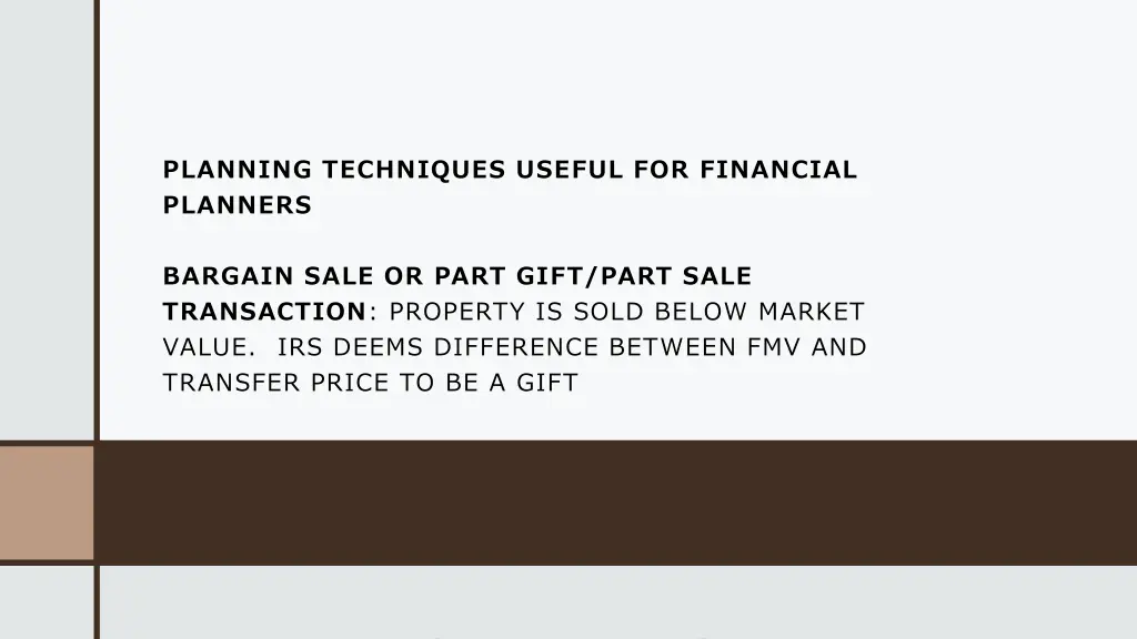 planning techniques useful for financial planners 1